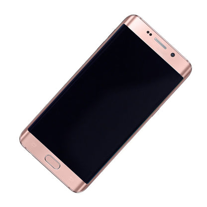 תחליף למסך LCD ומכלול דיגיטיזציה של SAMSUNG GALAXY S6 EDGE SM-G925A עם מסגרת - ורד