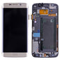 תחליף למסך LCD ודיגיטיזר של SAMSUNG GALAXY S6 EDGE SM-G925 עם מסגרת - זהב
