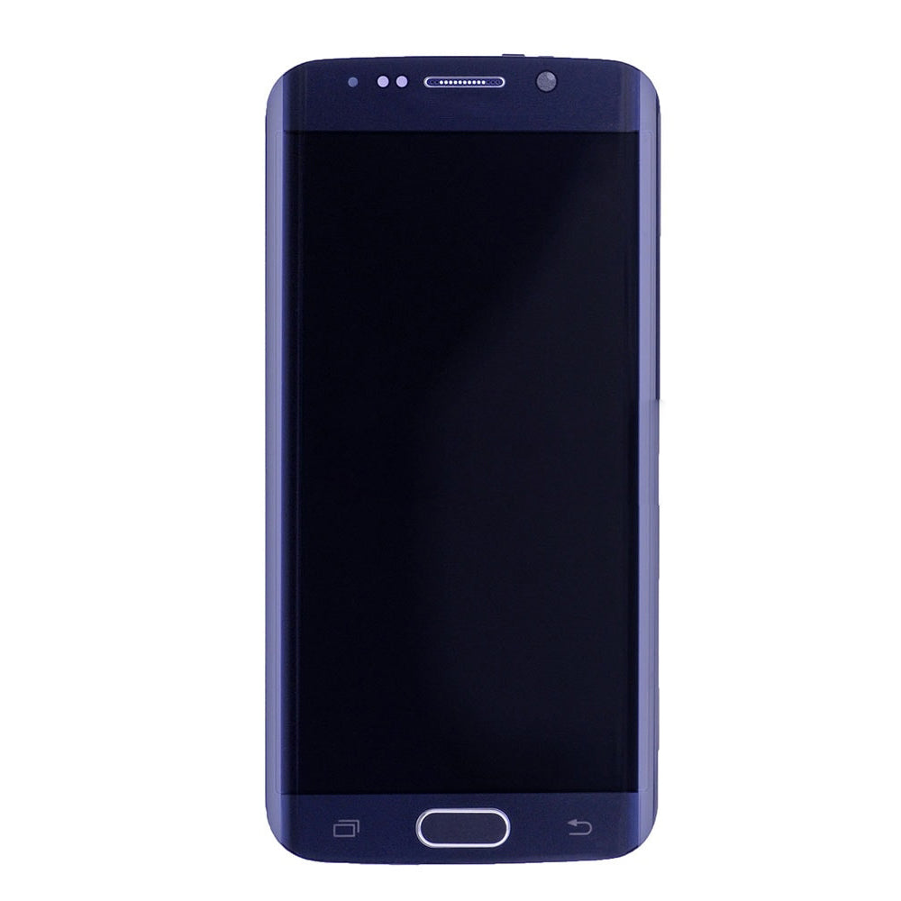 תחליף למסך LCD והרכבה דיגיטיזית של SAMSUNG GALAXY S6 EDGE SM-G925 עם מסגרת - ספיר