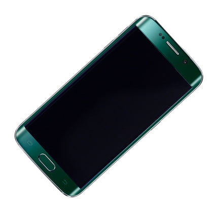 תחליף למסך LCD והרכבה דיגיטיזית של SAMSUNG GALAXY S6 EDGE SM-G925 עם מסגרת - ירוקה