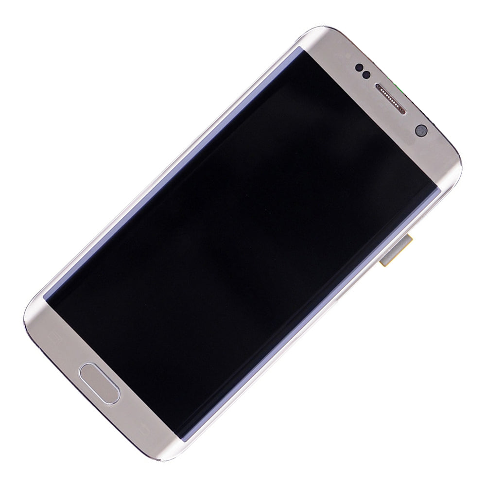 תחליף למסך LCD ודיגיטיזר של SAMSUNG GALAXY S6 EDGE SM-G925 עם מסגרת - זהב