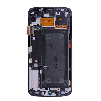 תחליף למסך LCD והרכבה דיגיטיזית של SAMSUNG GALAXY S6 EDGE SM-G925 עם מסגרת - ספיר