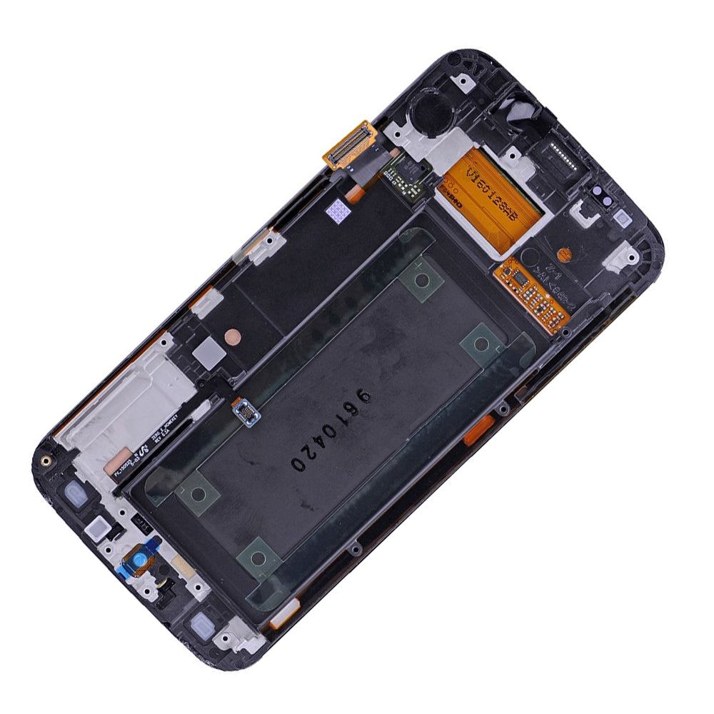 תחליף למסך LCD והרכבה דיגיטיזית של SAMSUNG GALAXY S6 EDGE SM-G925 עם מסגרת - ספיר