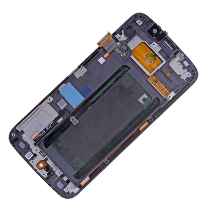 תחליף למסך LCD ודיגיטיזר של SAMSUNG GALAXY S6 EDGE SM-G925 עם מסגרת - זהב