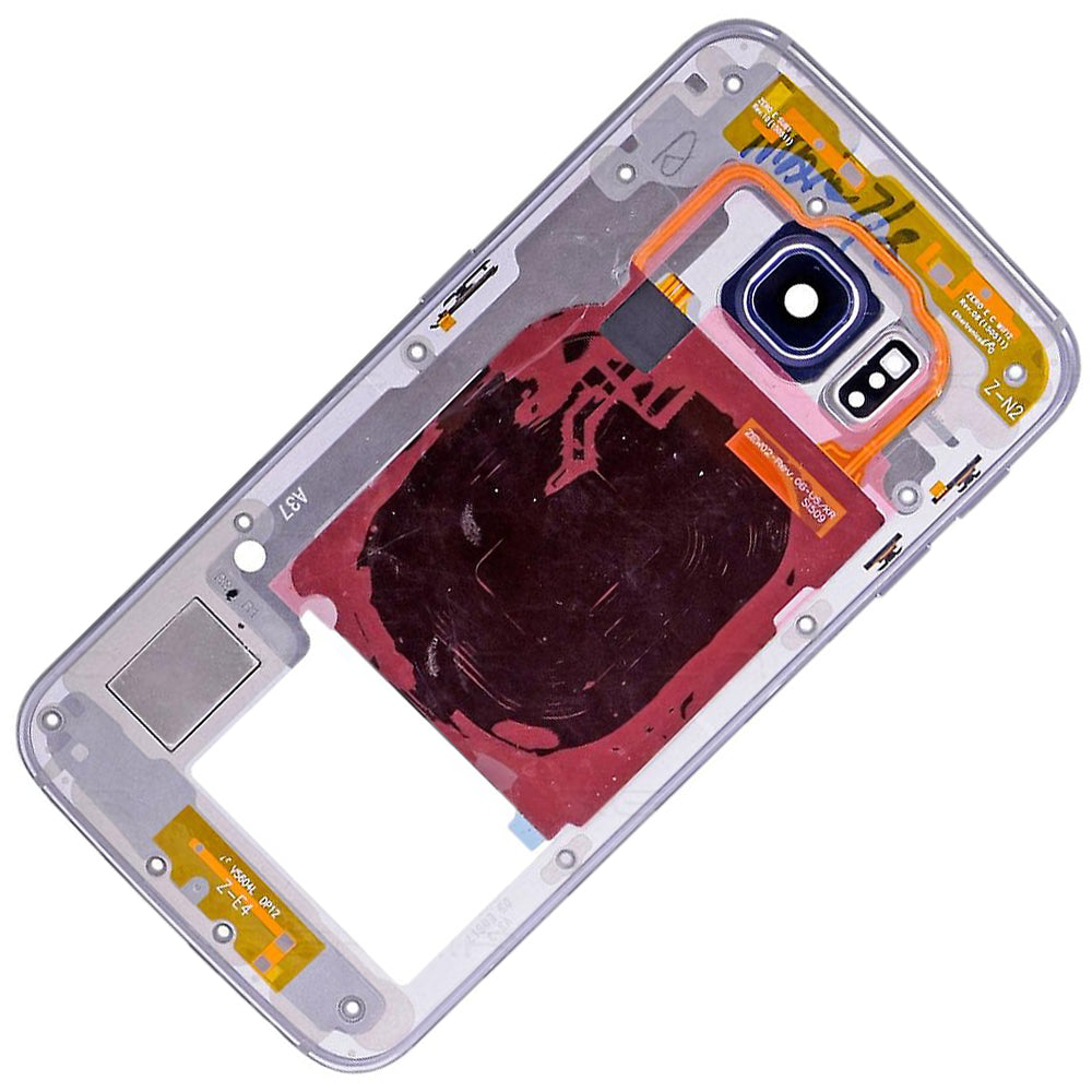 החלפה למכלול בית אחורי של SAMSUNG GALAXY S6 EDGE SM-G925 - אפור