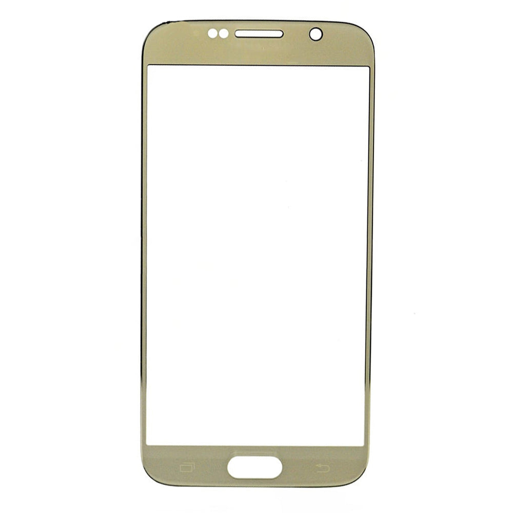 תחליף לעדשת זכוכית קדמית של SAMSUNG GALAXY S6 - זהב