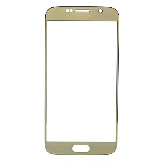 תחליף לעדשת זכוכית קדמית של SAMSUNG GALAXY S6 - זהב