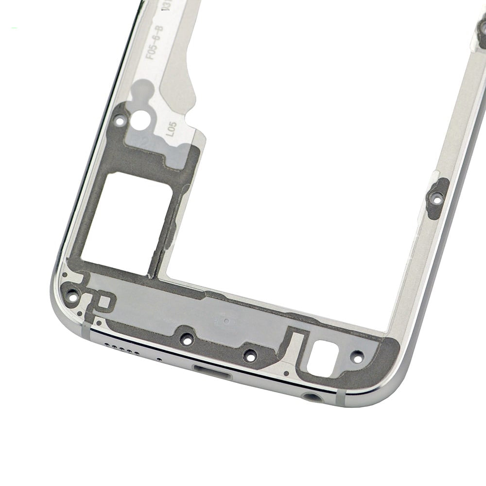 תחליף למסגרת דיור אחורי של SAMSUNG GALAXY S6 - כסף