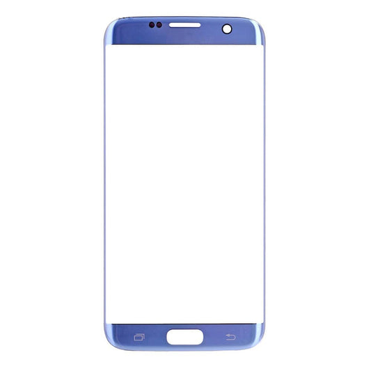 תחליף לעדשת זכוכית קדמית של SAMSUNG GALAXY S7 EDGE SM-G935 - כחול קורל