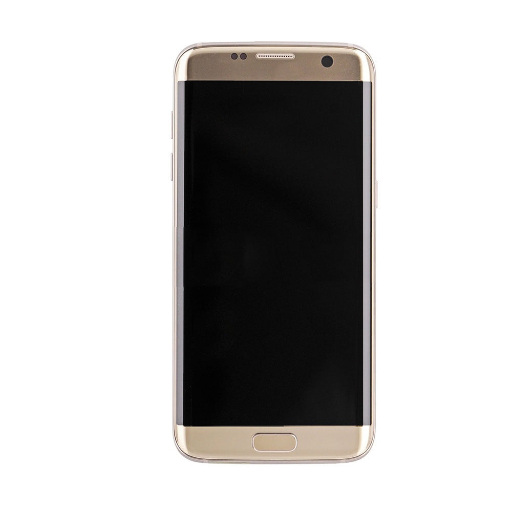 תחליף למסך LCD ודיגיטלי מסדרת SAMSUNG GALAXY S7 EDGE SM-G935 עם מסגרת - זהב