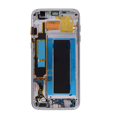 REPLACEMENT FOR SAMSUNG GALAXY S7 EDGE SM-G935 SERIES LCD SCREEN AND DIGITIZER ASSEMBLY WITH FRAME - SILVER