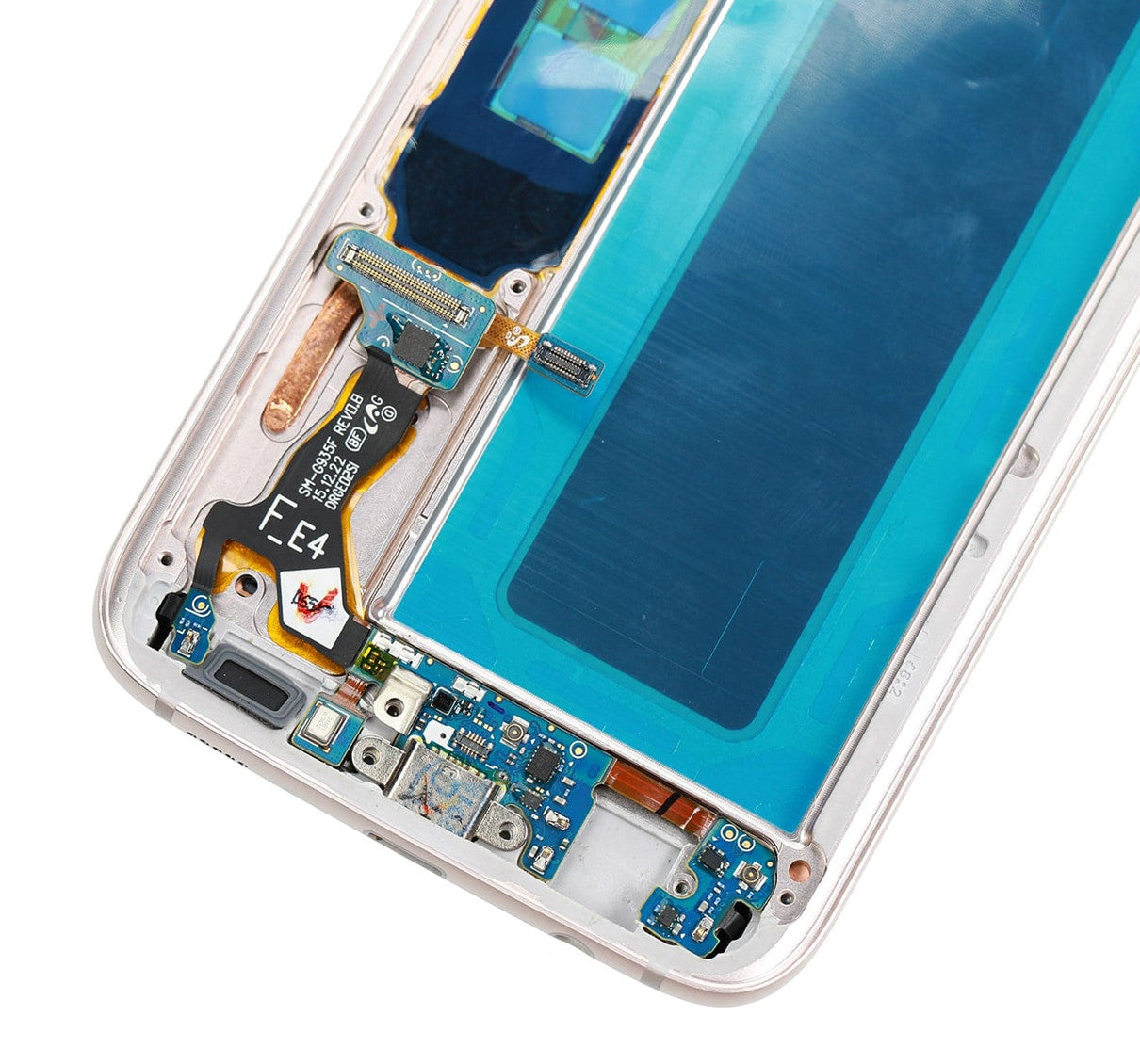 תחליף למסך LCD והרכבה דיגיטיזית של SAMSUNG GALAXY S7 EDGE SM-G935 עם מסגרת - ספיר