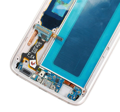 תחליף למסך LCD והרכבה דיגיטיזית של SAMSUNG GALAXY S7 EDGE SM-G935 עם מסגרת - ספיר