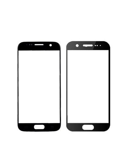 החלפת עדשת זכוכית קדמית של SAMSUNG GALAXY S7 עם לוגו - שחור