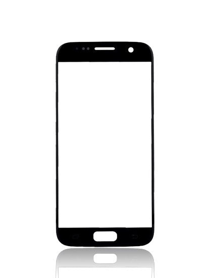 החלפת עדשת זכוכית קדמית של SAMSUNG GALAXY S7 עם לוגו - שחור