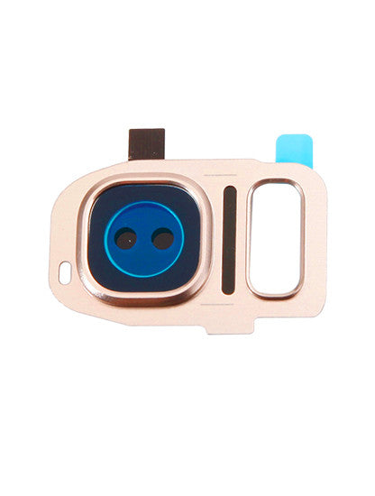 תחליף למחזיק מצלמה אחורית של SAMSUNG GALAXY S7/S7 EDGE עם עדשה - זהב