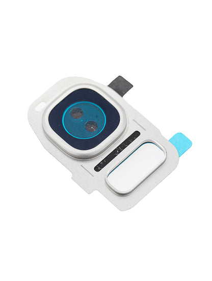 תחליף למחזיק מצלמה אחורית של SAMSUNG GALAXY S7/S7 EDGE עם עדשה - כסף