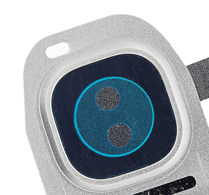 תחליף למחזיק מצלמה אחורית של SAMSUNG GALAXY S7/S7 EDGE עם עדשה - כסף