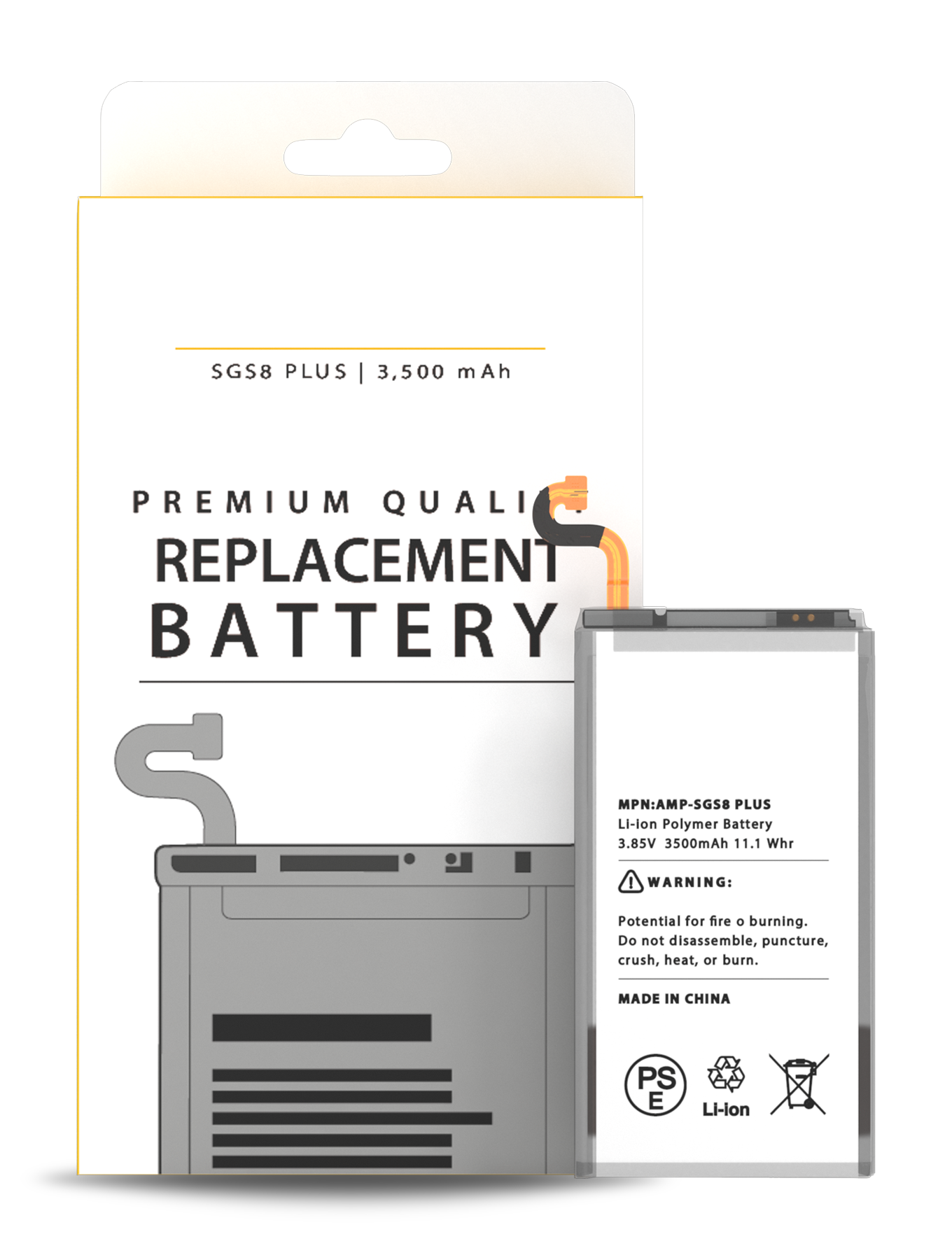 REPLACEMENT FOR SAMSUNG GALAXY S8 PLUS BATTERY