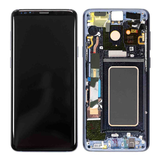 REPLACEMENT FOR SAMSUNG GALAXY S9 PLUS SM-965 LCD SCREEN DIGITIZER ASSEMBLY WITH FRAME - BLUE