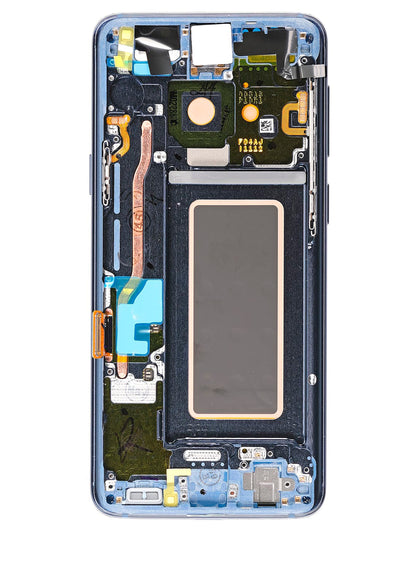 REPLACEMENT FOR SAMSUNG GALAXY S9 SM-960 LCD SCREEN DIGITIZER ASSEMBLY WITH FRAME - BLUE