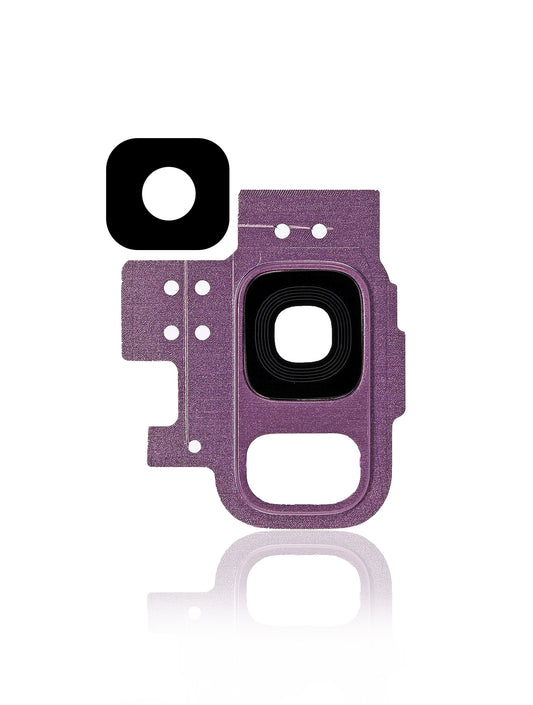 REPLACEMENT FOR SAMSUNG GALAXY S9 SM-G960 REAR CAMERA HOLDER WITH LENS - PURPLE