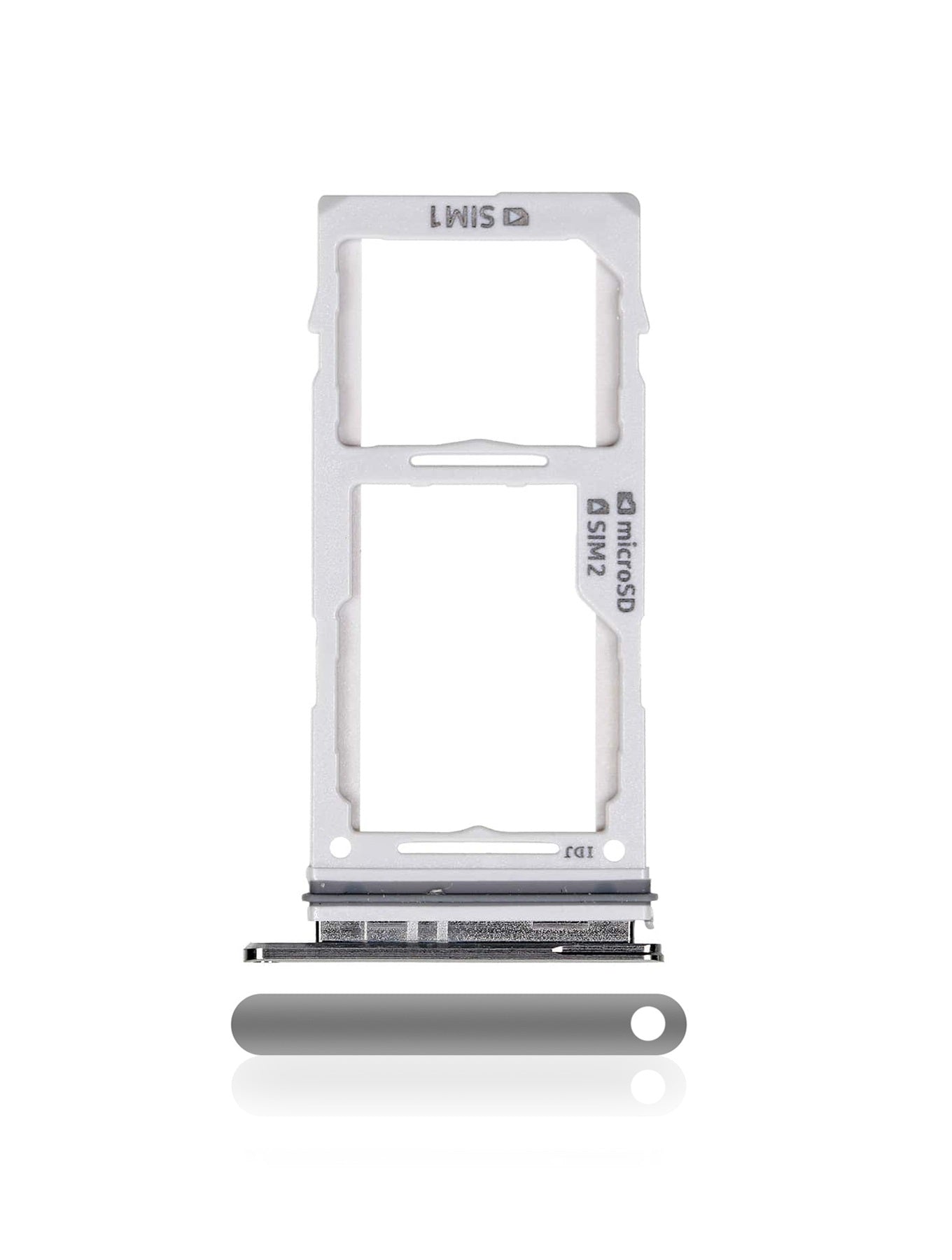 REPLACEMENT FOR SAMSUNG S10 DUAL SIM CARD TRAY - SILVER