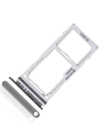 REPLACEMENT FOR SAMSUNG S10 DUAL SIM CARD TRAY - SILVER